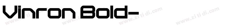 Vinron Bold字体转换